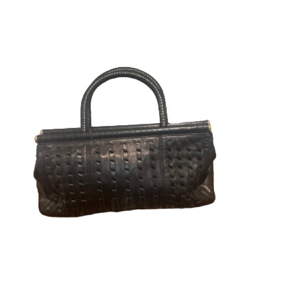 KENNETH COLE, VINTAGE black leather bag - Picture 2 of 6